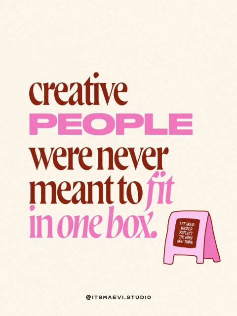 I know “pick a niche” is one of the most repeated pieces of advice online… but what if your mind just doesn’t work like that? 💭

Some of us are curious, multi-passionate, idea-collecting, pattern-noticing creative people. And maybe that’s not a problem that needs fixing. 🙅‍♀️

Maybe your niche helps people find you but your perspective is what makes them stay. 🤍 My creative peeps, do u agree? ⬇️ #creativebusiness #personalbranding #brandbuilding #creativeentrepeneur #creativesofinstagram