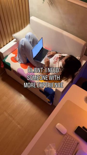 POV: client asked for “more experience” so I pulled up my portfolio from BC 😂😭✨ #branding #graphicdesigner #designhumor #creativeentrepreneur #visualidentity